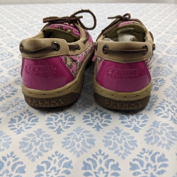 Sperry top Sider Shoe angelfish pink leopard boat shoe - Picture 7 of 10